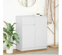 vidaXL Buffet avec tiroir blanc 71x35x84 cm bois d'ingénierie, meuble de rangement, buffet, meuble d'entrée, meuble buffet 861589