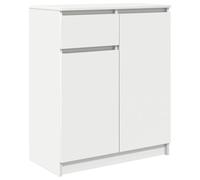 vidaXL Buffet avec tiroir Blanc 71x35x84 cm Bois d'ingénierie, Meuble de Rangement, Buffet, Meuble d'entrée, Meuble Buffet