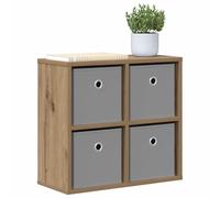 vidaXL Buffet avec tiroir Chêne Artisanal 49,5 x 22 x 47 cm, Salon, Style Moderne, Matériaux durables, Solutions de Rangement spacieuses, pour Tout Foyer Contemporain, Design spacieux