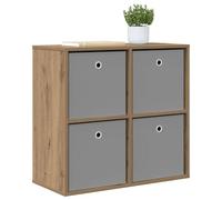 vidaXL Buffet avec tiroir Chêne Artisanal 68,5 x 32 x 67 cm, Salon, Style Moderne, Matériaux durables, Solutions de Rangement spacieuses, pour Tout Foyer Contemporain, Design spacieux