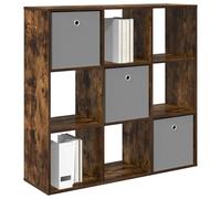 vidaXL Buffet avec tiroir Chêne fumé 102 x 31 x 99,5 cm, Salon, Design Moderne, Meuble Durable, Rangement Ample pour Espaces Confortables et Fonctionnels