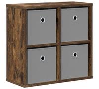 vidaXL Buffet avec tiroir Chêne fumé 49,5 x 22 x 47 cm