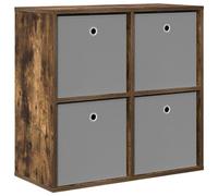 vidaXL Buffet avec tiroir Chêne fumé 68,5 x 32 x 67 cm