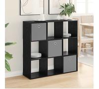 vidaXL Buffet avec tiroir Chêne Noir 102 x 31 x 99,5 cm, Salon, Design Moderne, Meuble Durable, Rangement Ample pour Espaces Confortables et Fonctionnels
