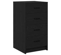 vidaXL Buffet avec tiroir Chêne Noir 40 x 41 x 75 cm Bois d'ingénierie, Buffet Contemporain, Meuble de Rangement rectangulaire avec tiroirs, Cabinet Moderne pour Le Salon