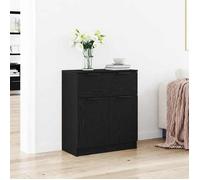 vidaXL Buffet bas Chêne noir – finition texturée, rangement spacieux, moderne
