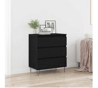 vidaXL Buffet avec tiroir Chêne noir 60 x 35 x 70 cm Bois d'ingénierie 863497