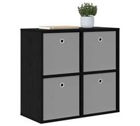 vidaXL Buffet avec tiroir Chêne Noir 68,5 x 32 x 67 cm, Salon, Style Moderne, Matériaux durables, Solutions de Rangement spacieuses, pour Tout Foyer Contemporain, Design spacieux