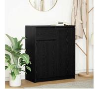 vidaXL Buffet avec tiroir – Chêne noir, bois d'ingénierie 71x35x84 cm