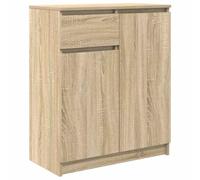 vidaXL Buffet avec tiroir en chêne Sonoma 71 x 35 x 84 cm Bois ingénierie, armoire de rangement, buffet, meuble de couloir, meuble buffet