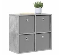 vidaXL Buffet avec tiroir Gris béton 59,5 x 27 x 57 cm, Salon, Style Moderne, Matériaux durables, Solutions de Rangement spacieuses, pour Tout Foyer Contemporain, Design spacieux