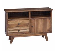 vidaXL Buffet avec tiroir Marron 100 x 30 x 68 cm Bois de teck massif