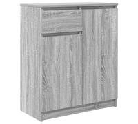 vidaXL Buffet avec tiroir Sonoma Gris 71x35x84 cm Bois d'ingénierie, Meuble de Rangement, Buffet, Meuble d'entrée, Meuble Buffet