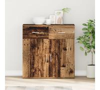vidaXL Buffet avec tiroirs vieux bois 79 x 38 x 80 cm Bois composite