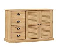 vidaXL Buffet avec Tiroirs, Armoire de Rangement avec Compartiment, Meuble de Cuisine Salon Couloir Intérieur, Moderne, Bois Massif de Pin