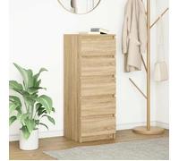 vidaXL Buffet avec tiroirs Chêne Sonoma 37,5x35x99 cm Bois ingénierie