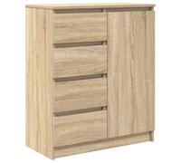 vidaXL Buffet avec tiroirs Chêne Sonoma 71x35x84 cm Bois d'ingénierie Marron