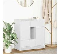 vidaXL Buffet 861841 – avec tiroirs et portes, blanc, 70,5x34x74,5 cm – meuble de rangement