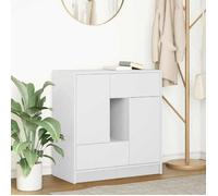 vidaXL Buffet 861841 – avec tiroirs et portes, blanc, 70,5x34x74,5 cm – meuble de rangement