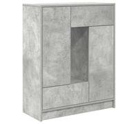 vidaXL Buffet avec tiroirs et Portes Gris béton 73x31x90 cm, Meuble de Rangement, Armoire de Buffet, Meuble d'entrée, Meuble Buffet