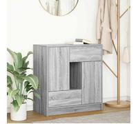 vidaXL Buffet avec tiroirs et portes sonoma gris 70,5x34x74,5 cm, meuble de rangement, armoire de buffet, meuble d'entrée, 861846