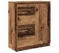 vidaXL Buffet de rangement Vieux bois (bois d'ingénierie) 71x35x84 cm – 4 tiroirs, 1 étagère