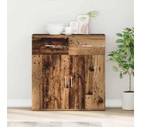 vidaXL Buffet avec tiroirs vieux bois 79 x 38 x 80 cm Bois composite