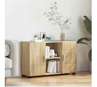 vidaXL Buffet Chêne Sonoma 88,5×30,5×55,5 cm Bois d'ingénierie, 3 étagères, rangement pratique