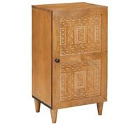 VIDAXL Buffet bas en bois de manguier massif marron clair 33,5 x 40 x 75 cm - 1 porte