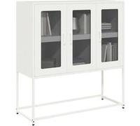vidaXL Buffet 853409 - Acier laminé à froid 100,5x39x107 cm Noir