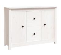 Buffet Gris 100x35x74 cm Bois Massif de Pin Armoire Rangement Salon vidaXL