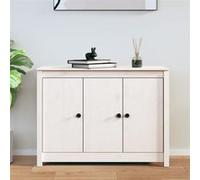 vidaXL Buffet Blanc 100x35x74 cm Bois massif de pin814560 Blanc G