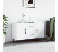 Vidaxl Buffet Blanc 100x36x60 Cm Bois D'ingénierie Blanc