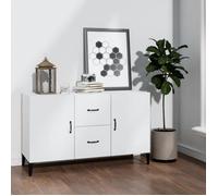 Vidaxl Buffet Blanc 100x36x60 Cm Bois D'ingénierie Blanc