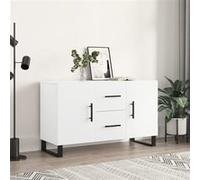 Vidaxl Buffet Blanc 100x36x60 Cm Bois D'ingénierie Blanc