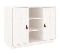 Vidaxl Buffet Blanc 100x40x75 Cm Bois Massif De Pin Blanc