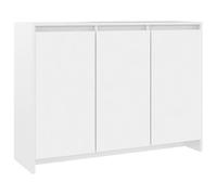 Vidaxl Buffet Blanc 102x33x75 Cm Aggloméré Blanc