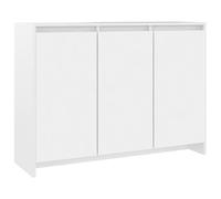 Vidaxl Buffet Blanc 102x33x75 Cm Aggloméré Blanc