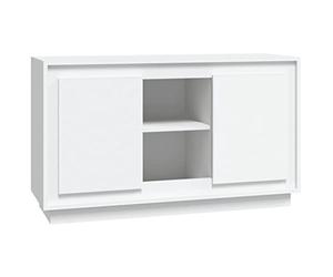 vidaXL Buffet Blanc 102x35x60 cm Bois d'ingénierie