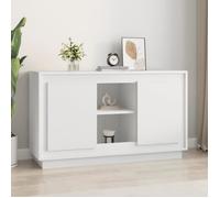 vidaXL Buffet blanc 102x35x60 cm bois d'ingénierie 831877