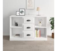 Vidaxl Buffet Blanc 104,5x35,5x67,5 Cm Bois D'ingénierie Multicolore