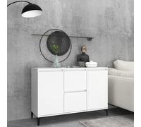 Vidaxl Buffet Blanc 104x35x70 Cm Bois D'ingénierie Blanc