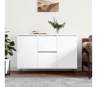 Vidaxl Buffet Blanc 104x35x70 Cm Bois D'ingénierie Blanc