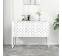 vidaXL Buffet Blanc 105x35x75 cm Acier Blanc G