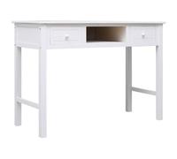 vidaXL Buffet Blanc 108x45x76 cm Bois de Paulownia massif