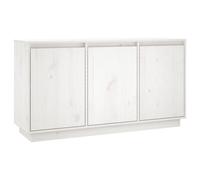 Buffet Blanc 111x34x60 cm Bois Massif de Pin Armoire Meuble Rangement vidaXL