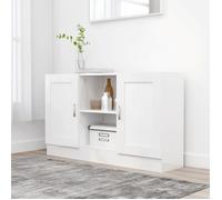 vidaXL Buffet Blanc 120 x 30,5 x 70 cm en aggloméré