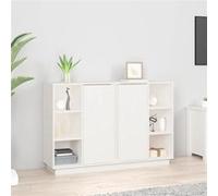 814500 vidaXL Buffet Blanc 120x35x80 cm Bois massif de pin