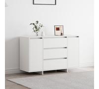 Vidaxl Buffet Blanc 120x41x75 Cm En Bois D'ingénierie