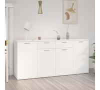 vidaXL Buffet Blanc 160x36x75 cm Bois d'ingénierie